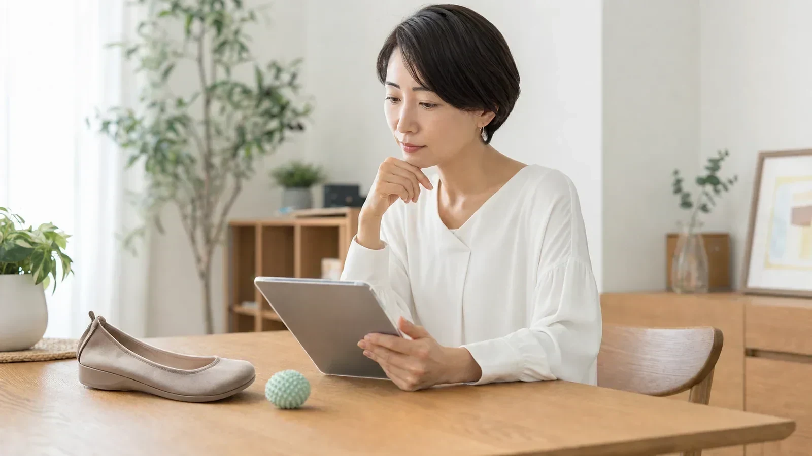 疲労による生活の変化を振り返る日本人女性