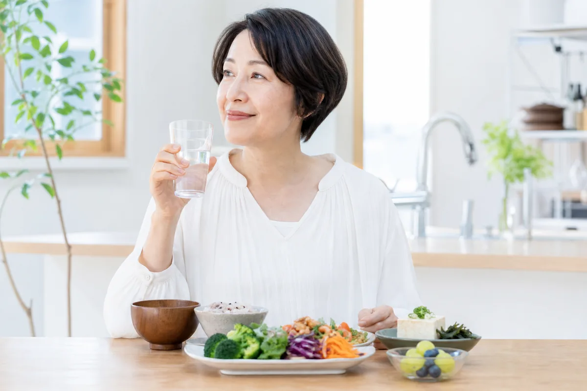 水分とミネラル補給のイメージ