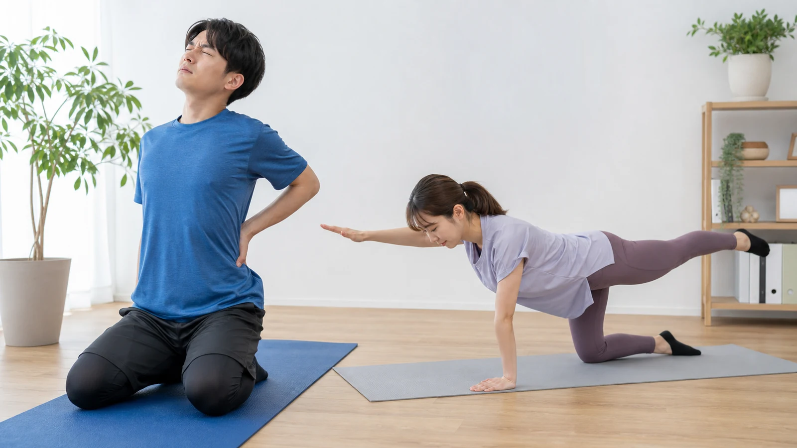 腰の硬さと筋力低下の違いを表す運動