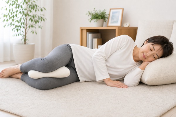 恥骨や骨盤の負担を減らす楽な姿勢
