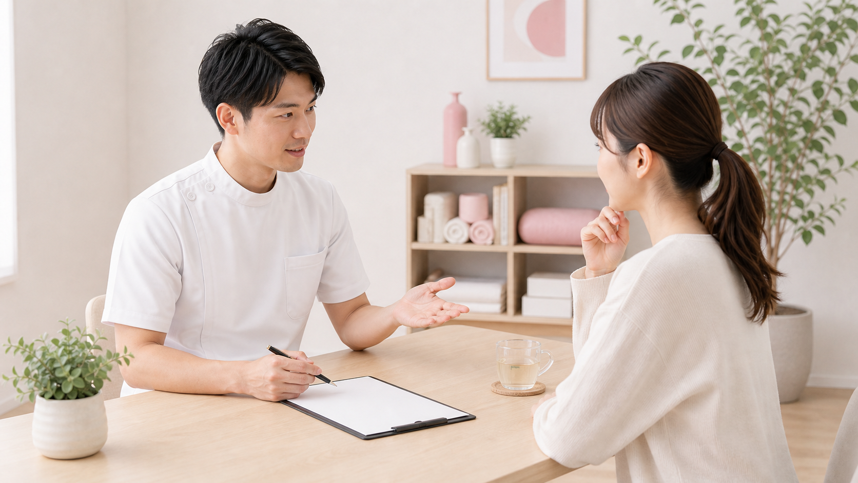 整体について知りたいことを相談するイメージ