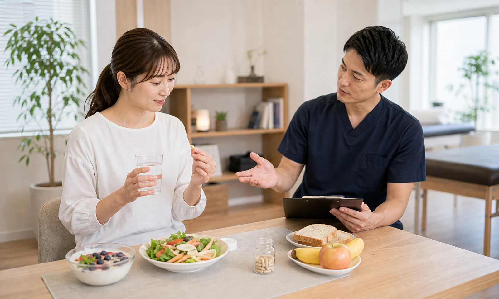 朝にビタミンBを取る生活習慣の写真