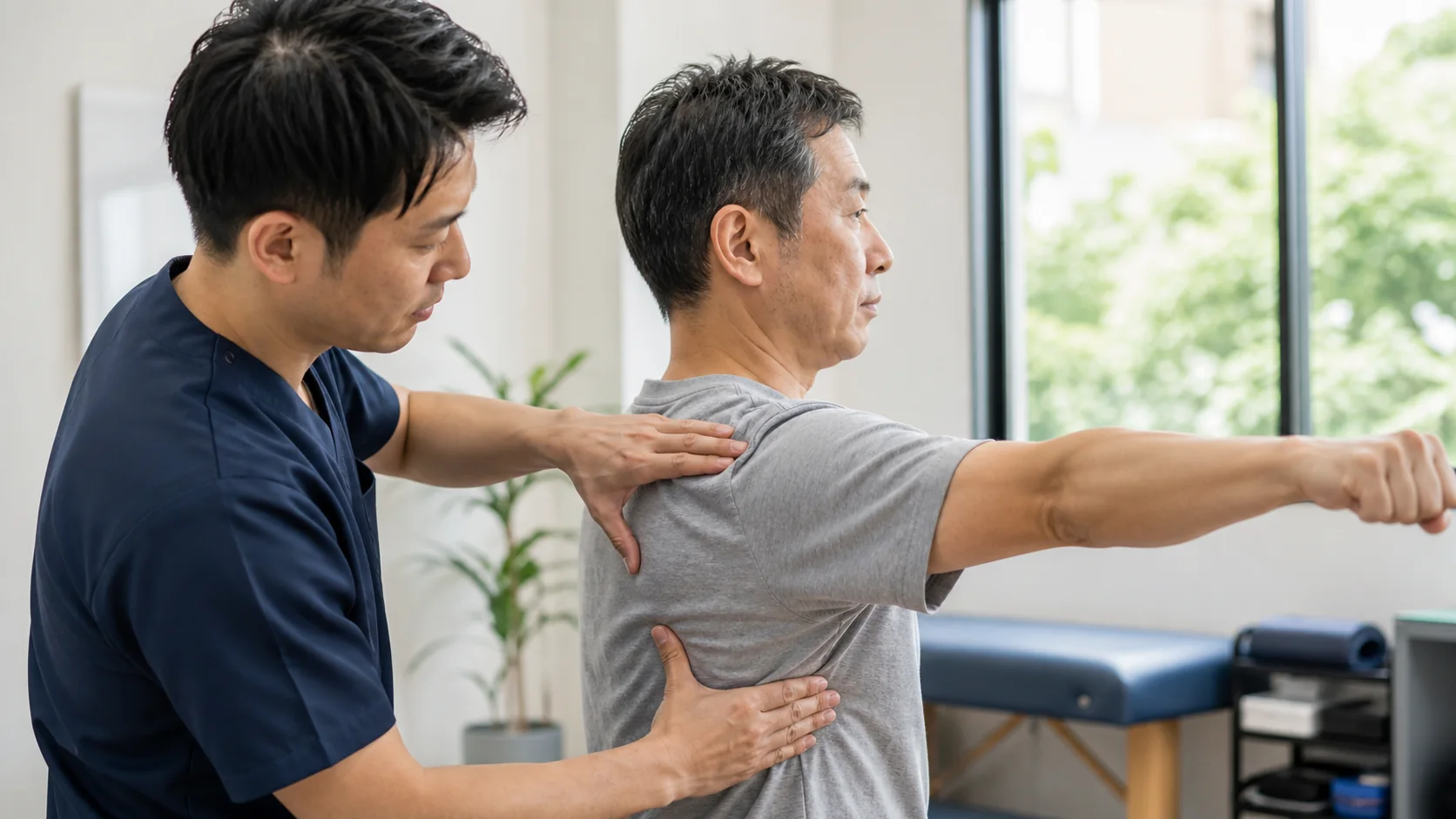 肩甲骨を安定させて腕へ力を伝える練習