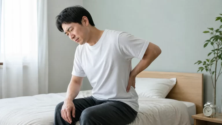 寝起きに背中が痛い原因とは？｜朝だけ痛む理由と受診のサイン