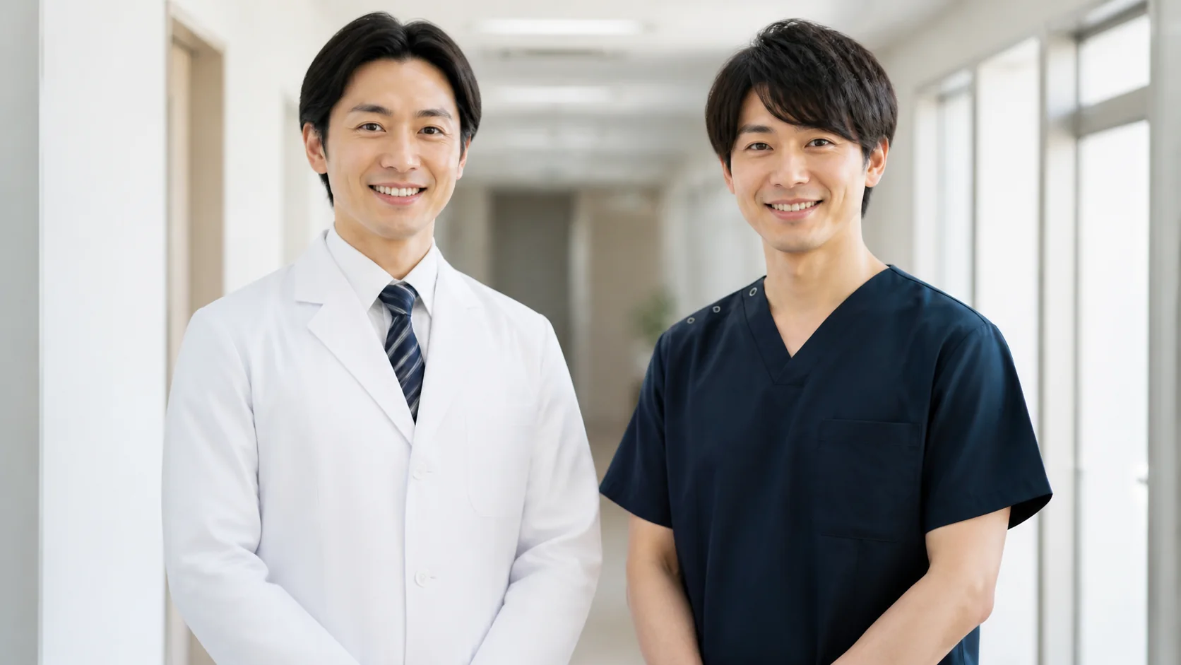 整形外科医と整体の施術者