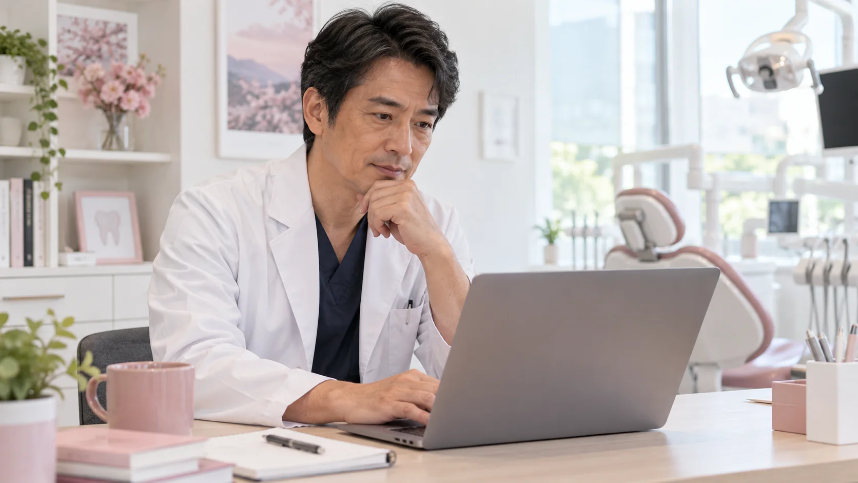 歯科衛生士の腰痛対策記事を確認する監修者