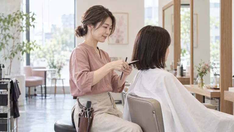 美容師の肩こり対策はもむより腕を支える時間を減らす｜10秒の工夫