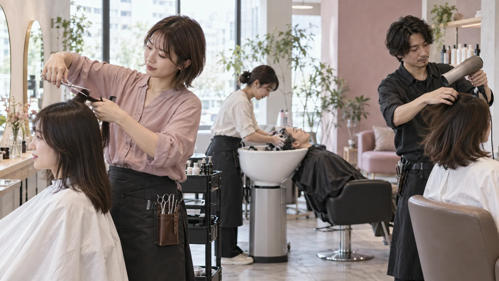 カットとシャンプーとドライヤーの負担を振り返る美容師