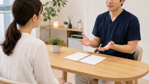 八潮で自律神経の不調を相談するカウンセリングイメージ