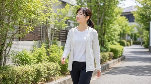 無理のない範囲で歩くセルフケア