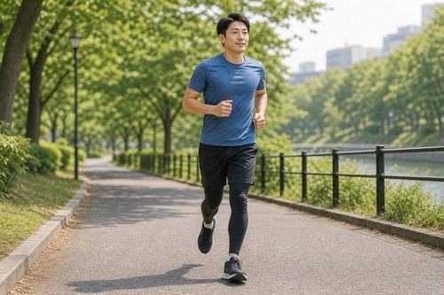 膝にやさしい生活習慣を見直すイメージ