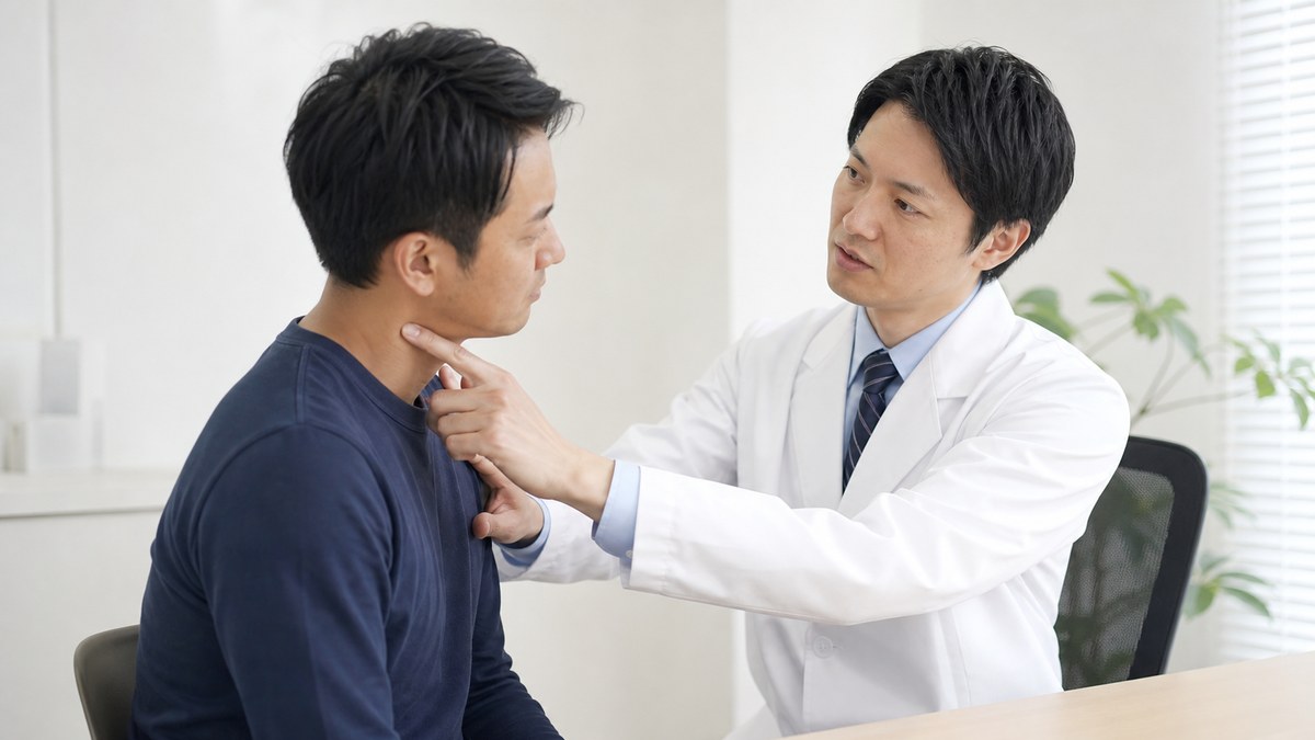 首の痛みで医療機関への相談が必要なサインのイメージ