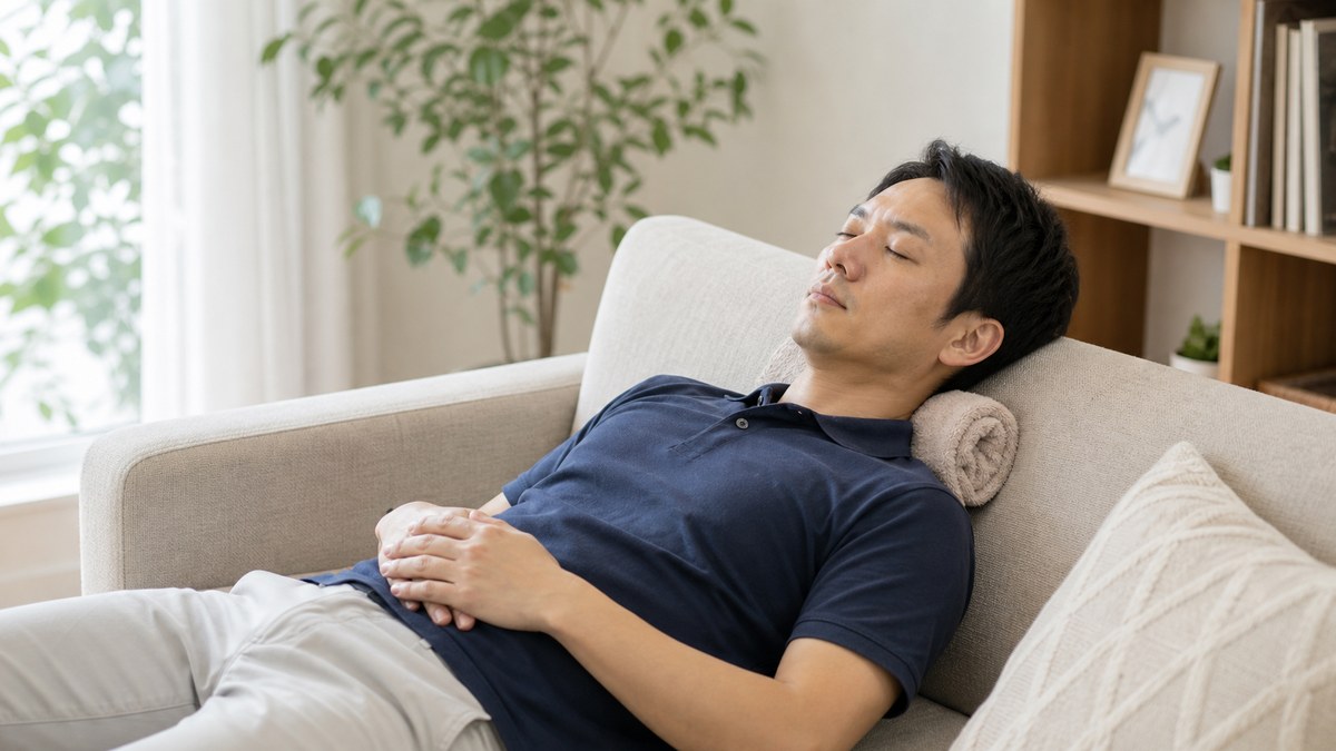 首が痛いときは無理に動かさず休ませるイメージ