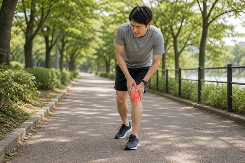 三郷でシンスプリントによるすねの内側の痛みに悩むイメージ
