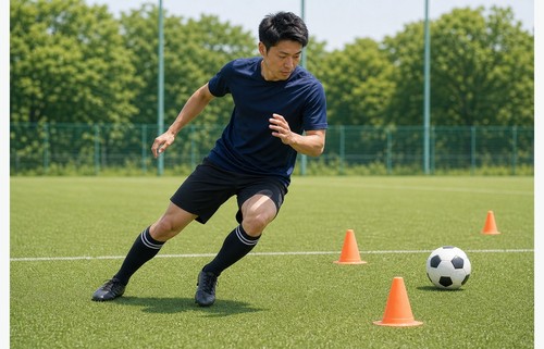 シンスプリントの原因となる使いすぎやフォームの負担イメージ